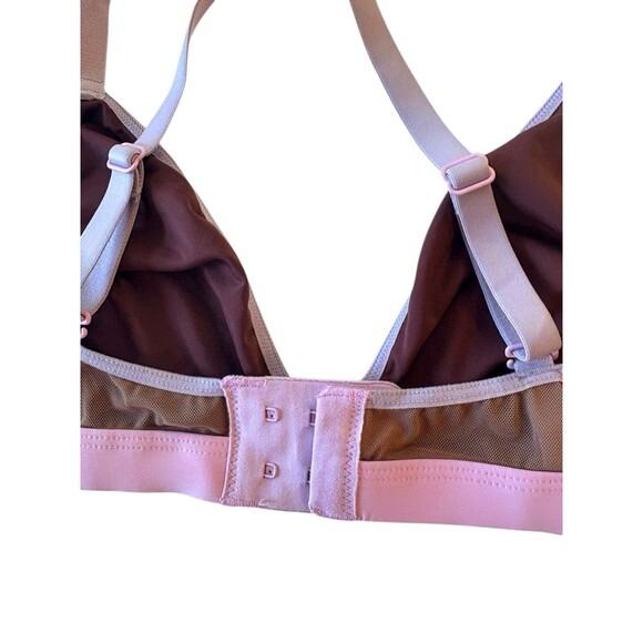 Parade Women’s L Wireless Bralette Purple w/ Pink Trim Unlined Comfort Bra - Picture 5 of 5